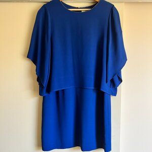 Halston Heritage royal blue cocktail dress
